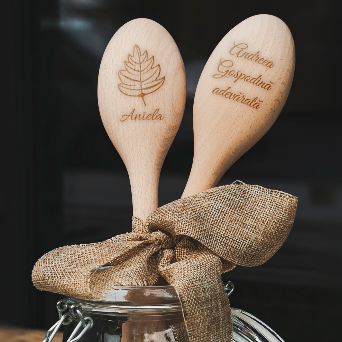 Personalised wooden spoon - The true housewife