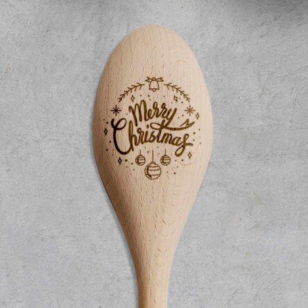 Lingură de lemn personalizată - Winter Holidays