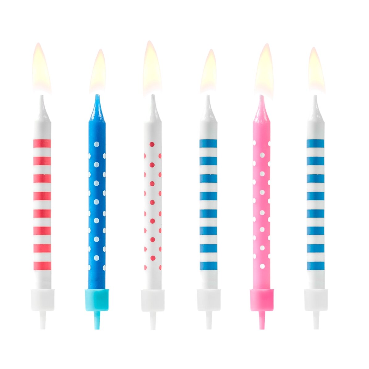 Cake candles - set of 6