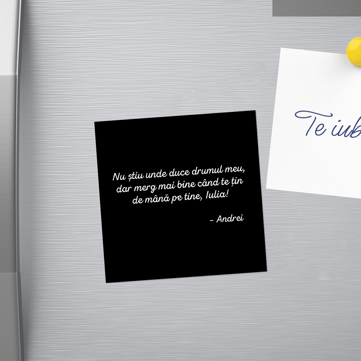 Magnet 10x10 personalizat cu text