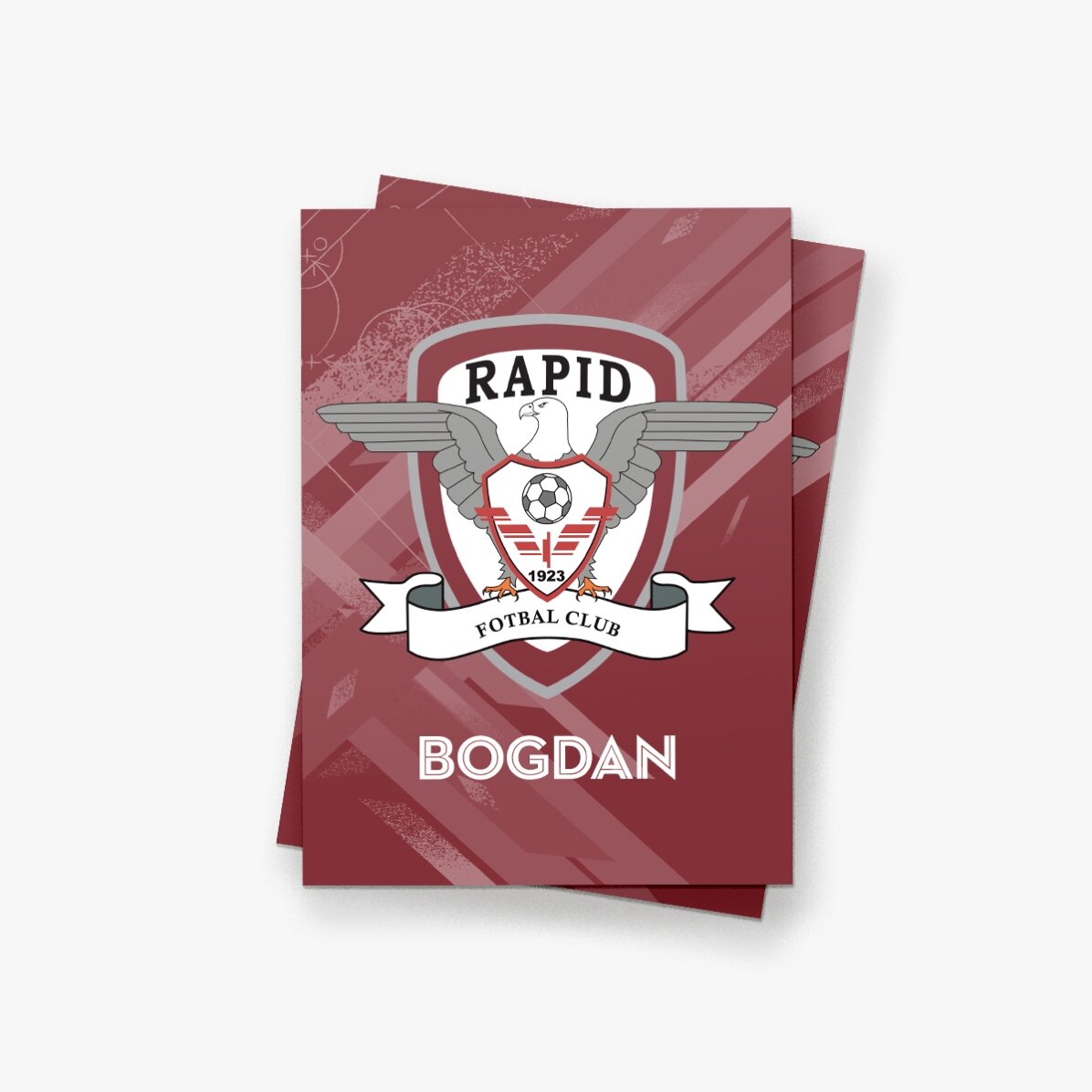 Magnet FC Rapid 13x18cm personalizat cu nume