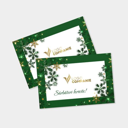 Magnet 15x10 cm personalizat cu logo și text - Merry Christmas