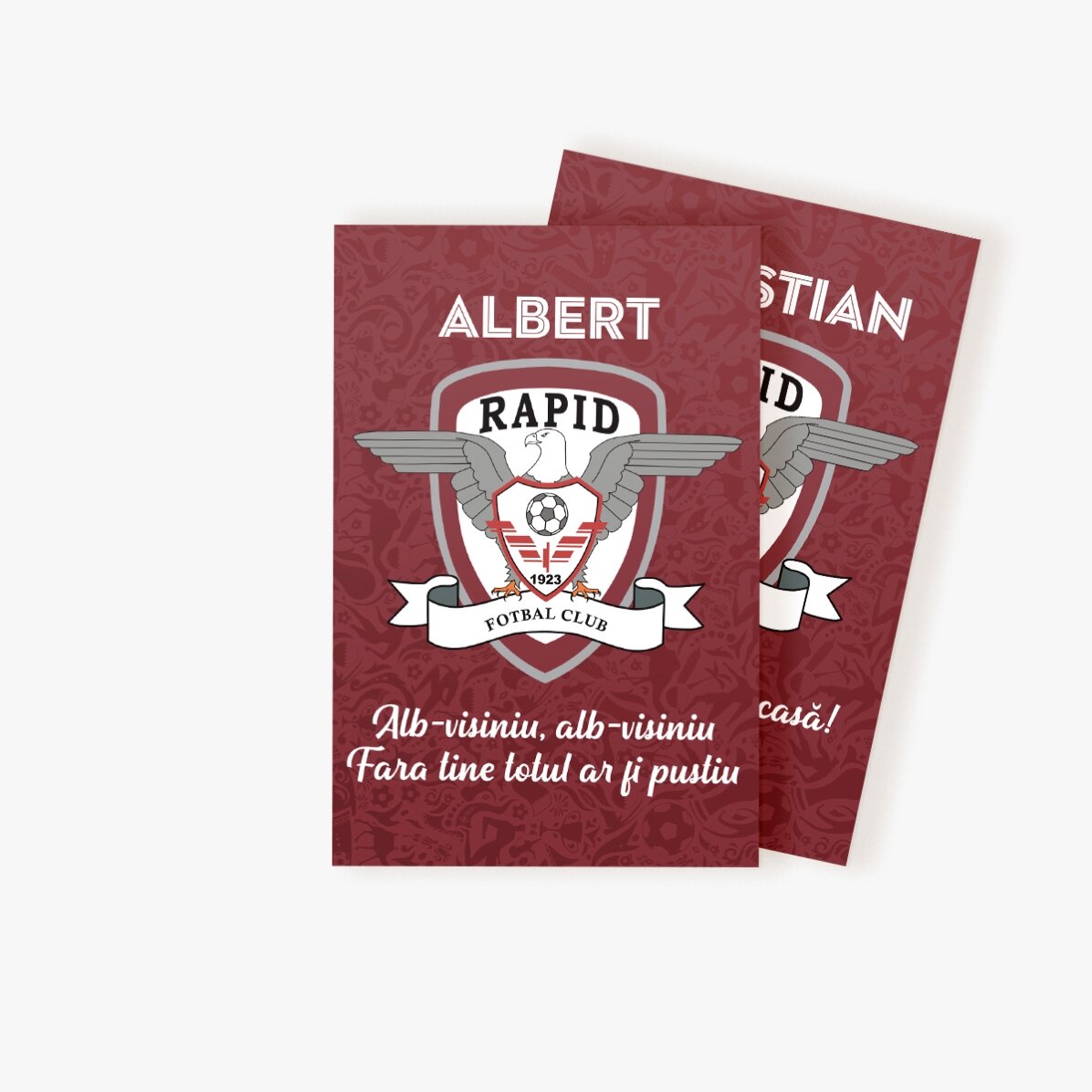 Magnet FC Rapid 10x15 cm personalizat cu nume și mesaj