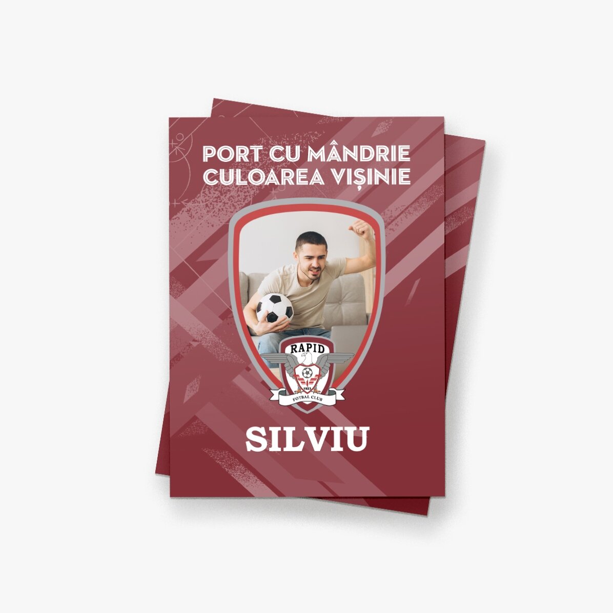 Magnet FC Rapid 13x18cm personalizat cu poză și mesaj
