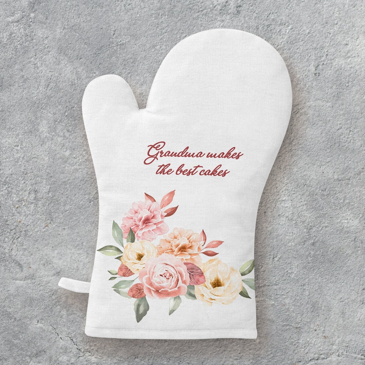 Mănușă de bucătărie personalizată cu text - Grandma