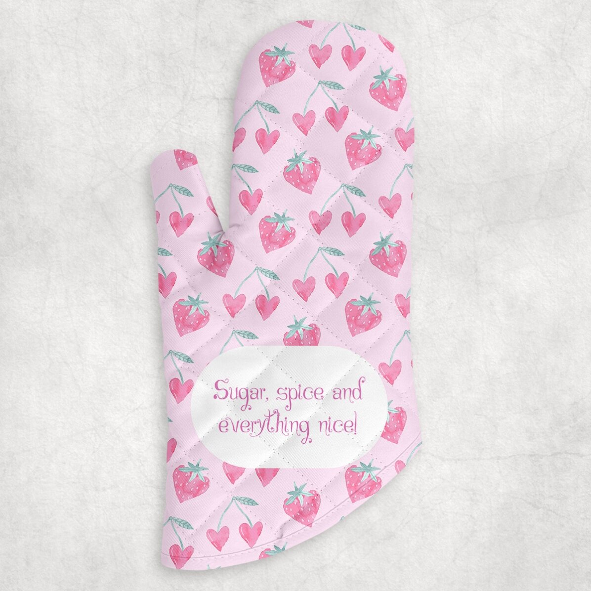 Mănușă de bucătărie personalizată cu text - Sweet