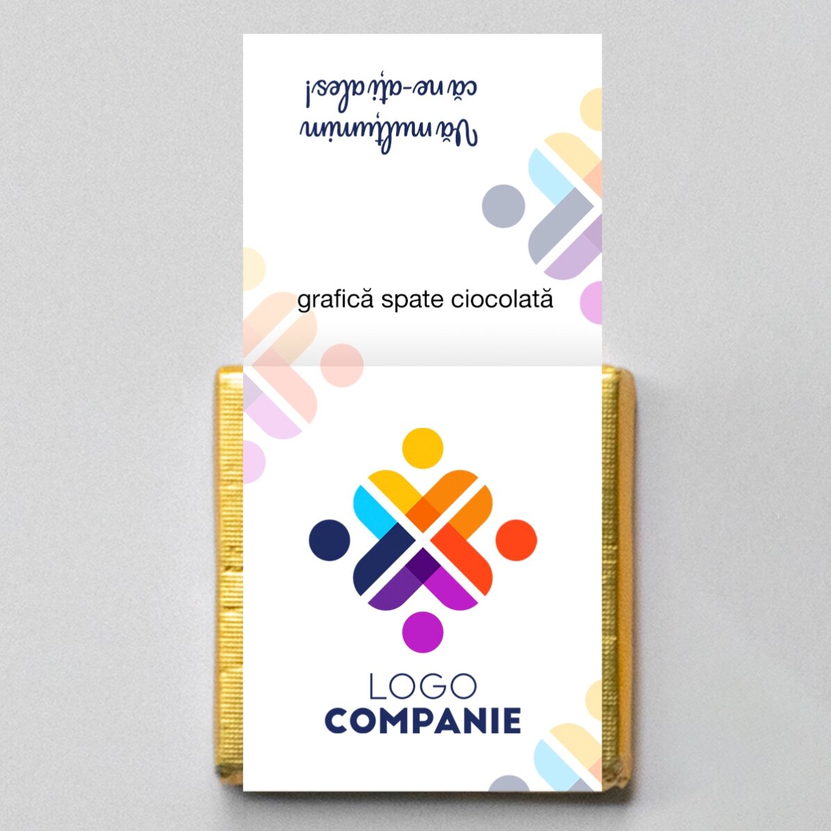 Mini ciocolată personalizată cu grafica ta