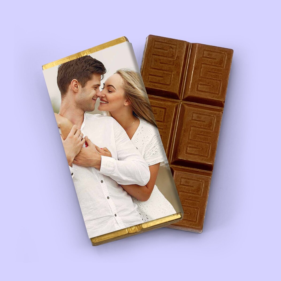 Mini tabletă de ciocolată personalizată cu o poză
