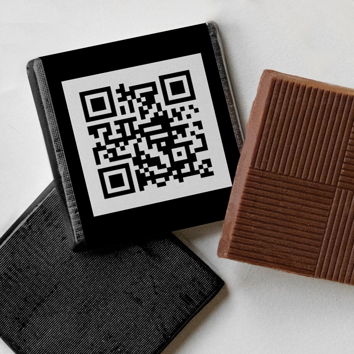 Mini ciocolată personalizată cu cod QR