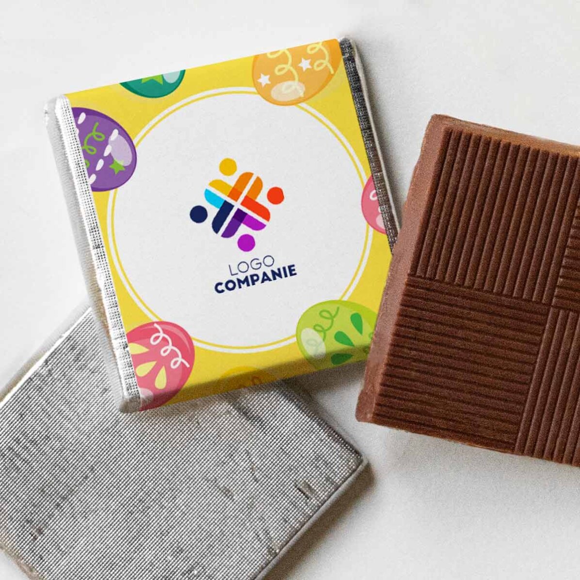 Mini ciocolată personalizată cu logo - Paște