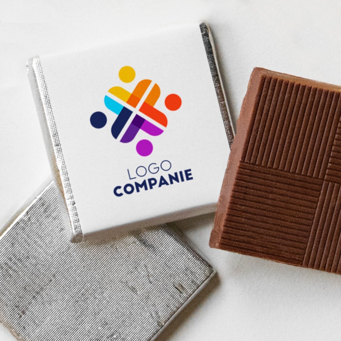Mini ciocolată personalizată cu logo