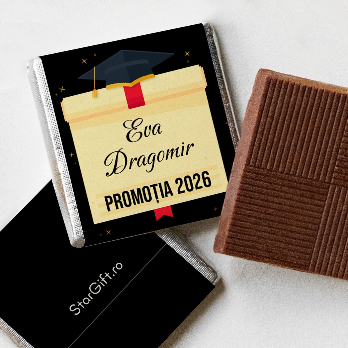Personalised mini chocolate with text - Graduation