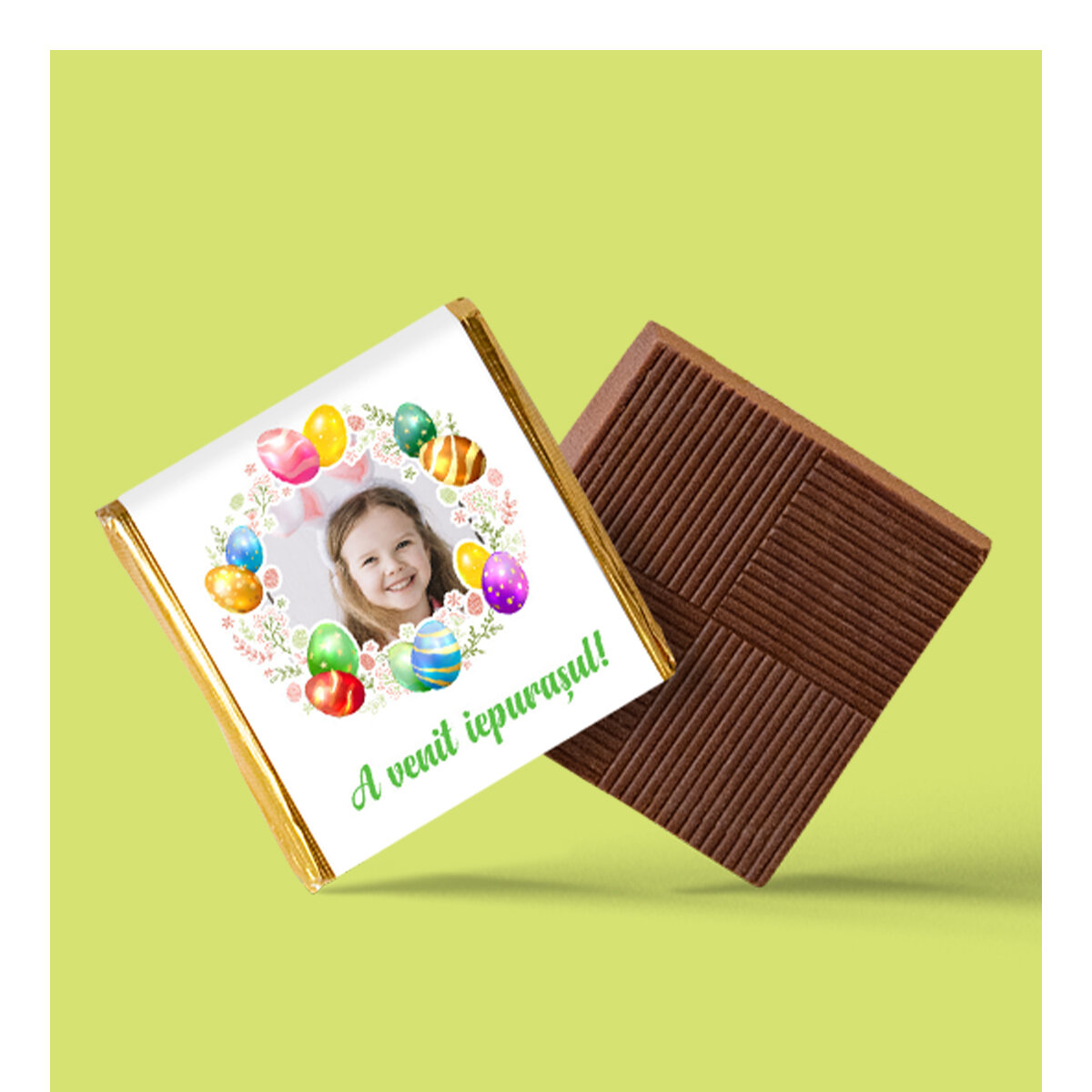 Personalised mini chocolate for Easter