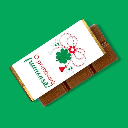 Mini tabletă de ciocolată cu mesaj - Mărțișor dulce