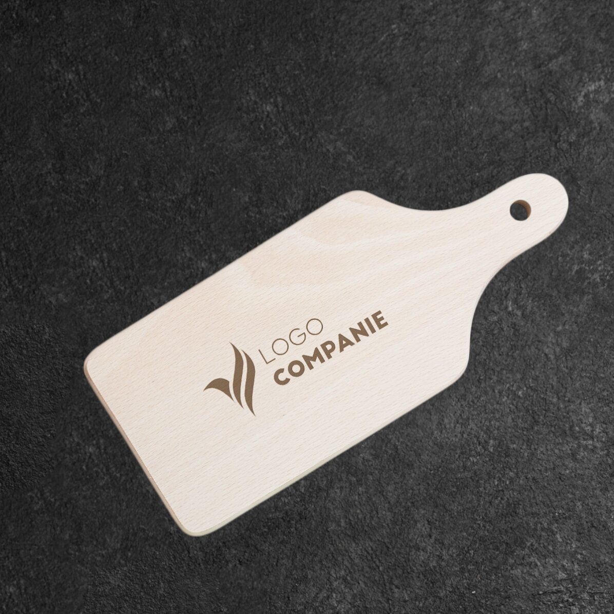 Mini chopper customised with logo in the centre