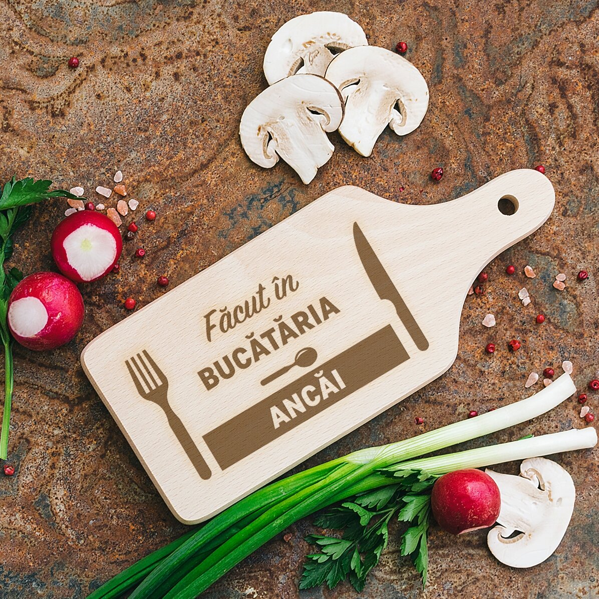 Mini tocător personalizat - Făcut în bucătărie