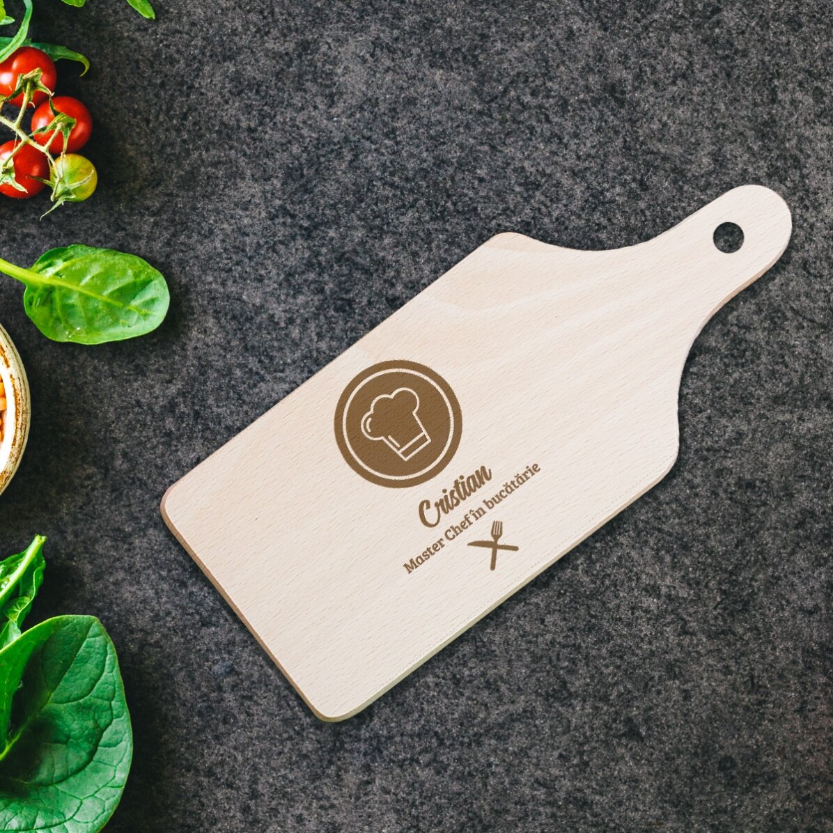 Mini tocător personalizat - Master Chef în bucătărie