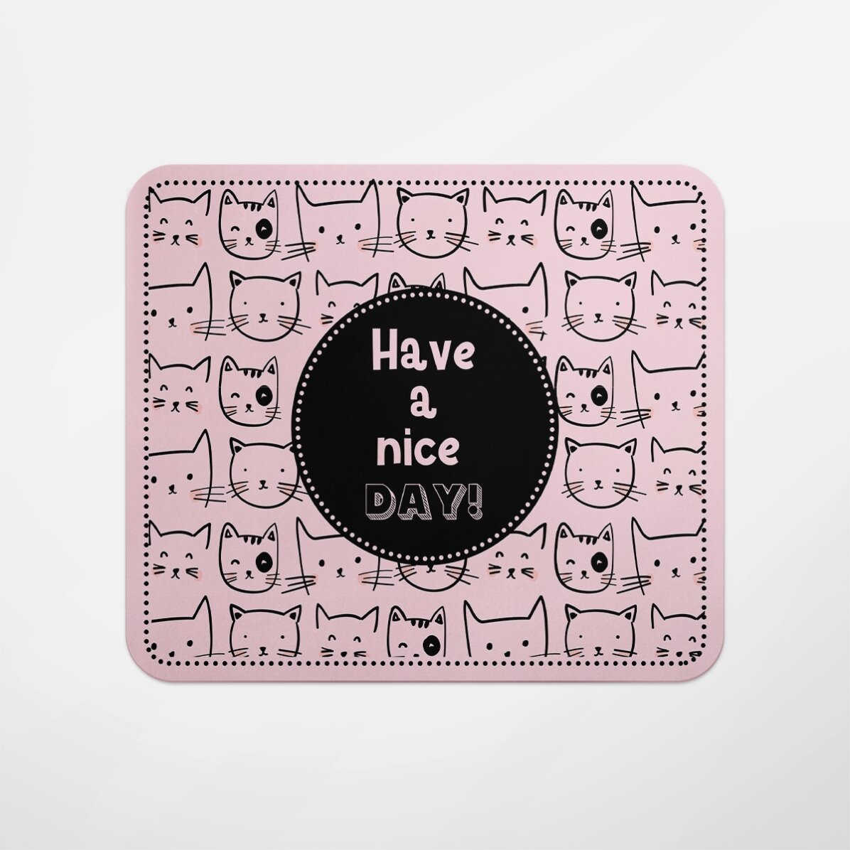 Mouse pad with text - Cats