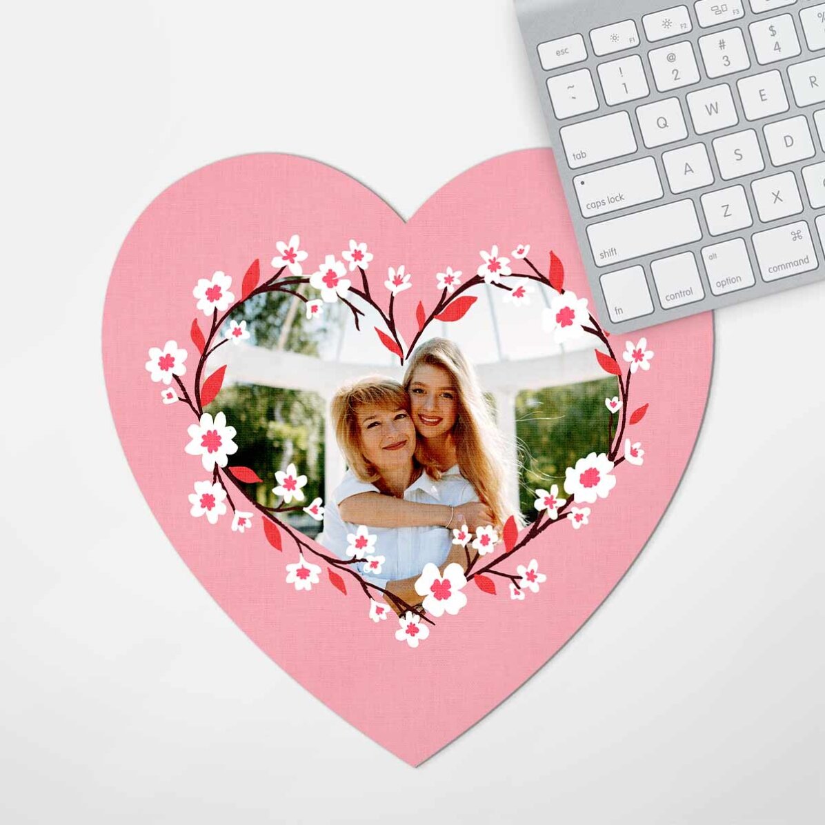 Mouse pad inima personalizat cu poză