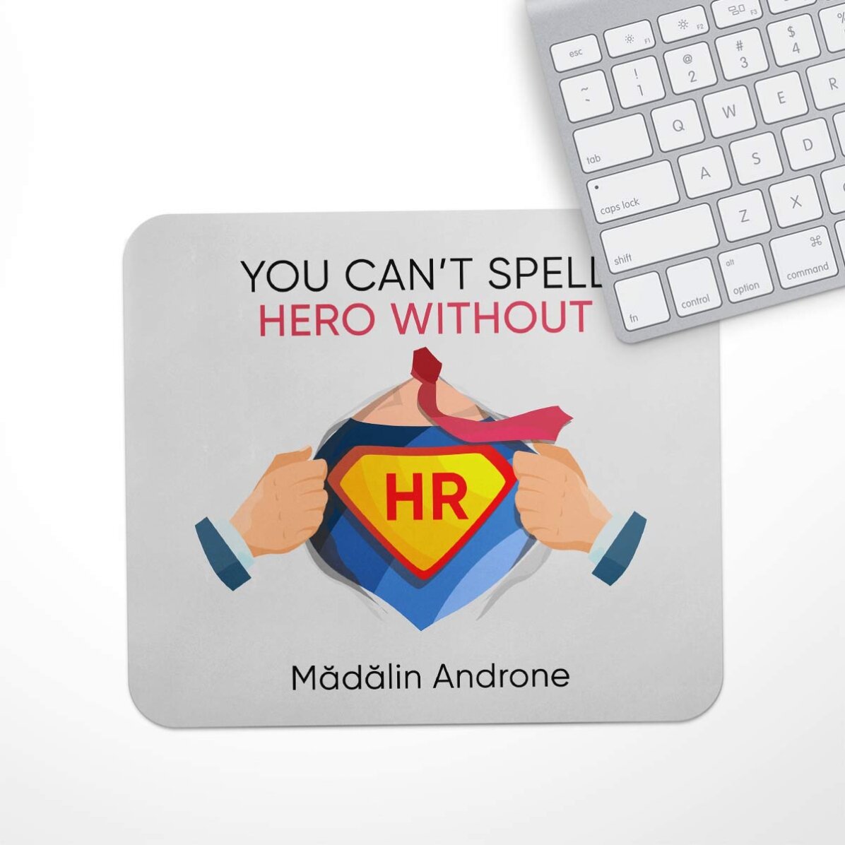 Mouse pad personalizat cu mesaj - HR