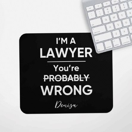 Mouse pad personalizat cu mesaj pentru Avocat