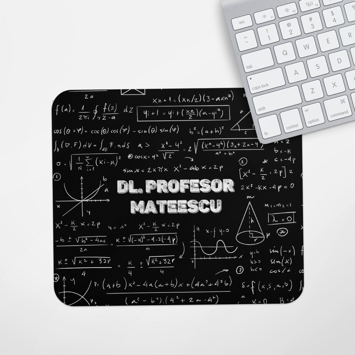 Mouse pad personalizat cu nume - Profesor de matematică