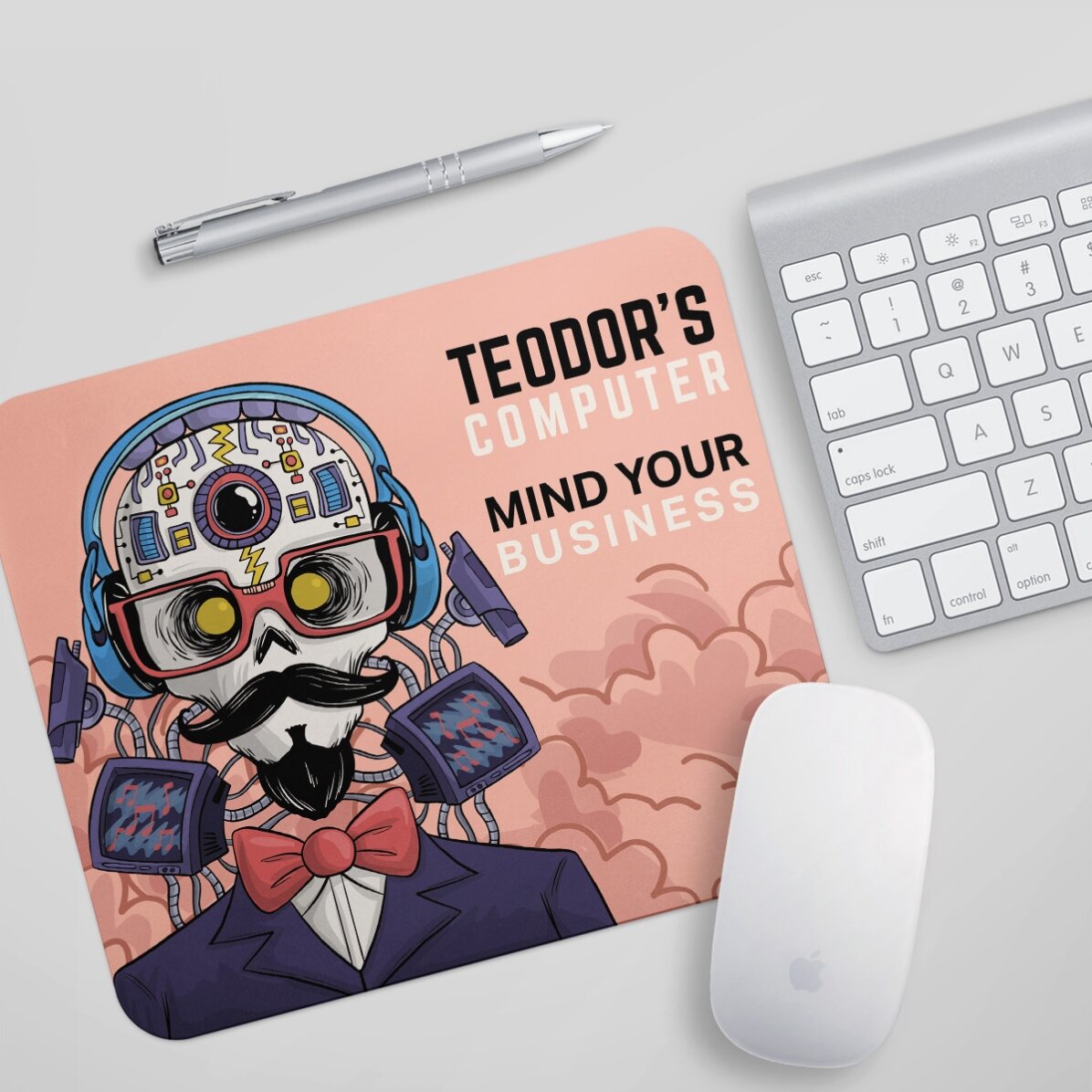 Mouse pad personalizat cu text - Cyborg