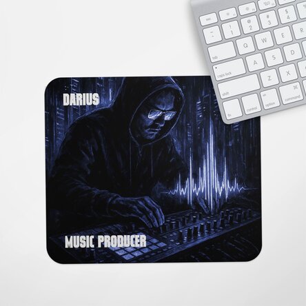 Mouse pad personalizat cu text - Music Producer