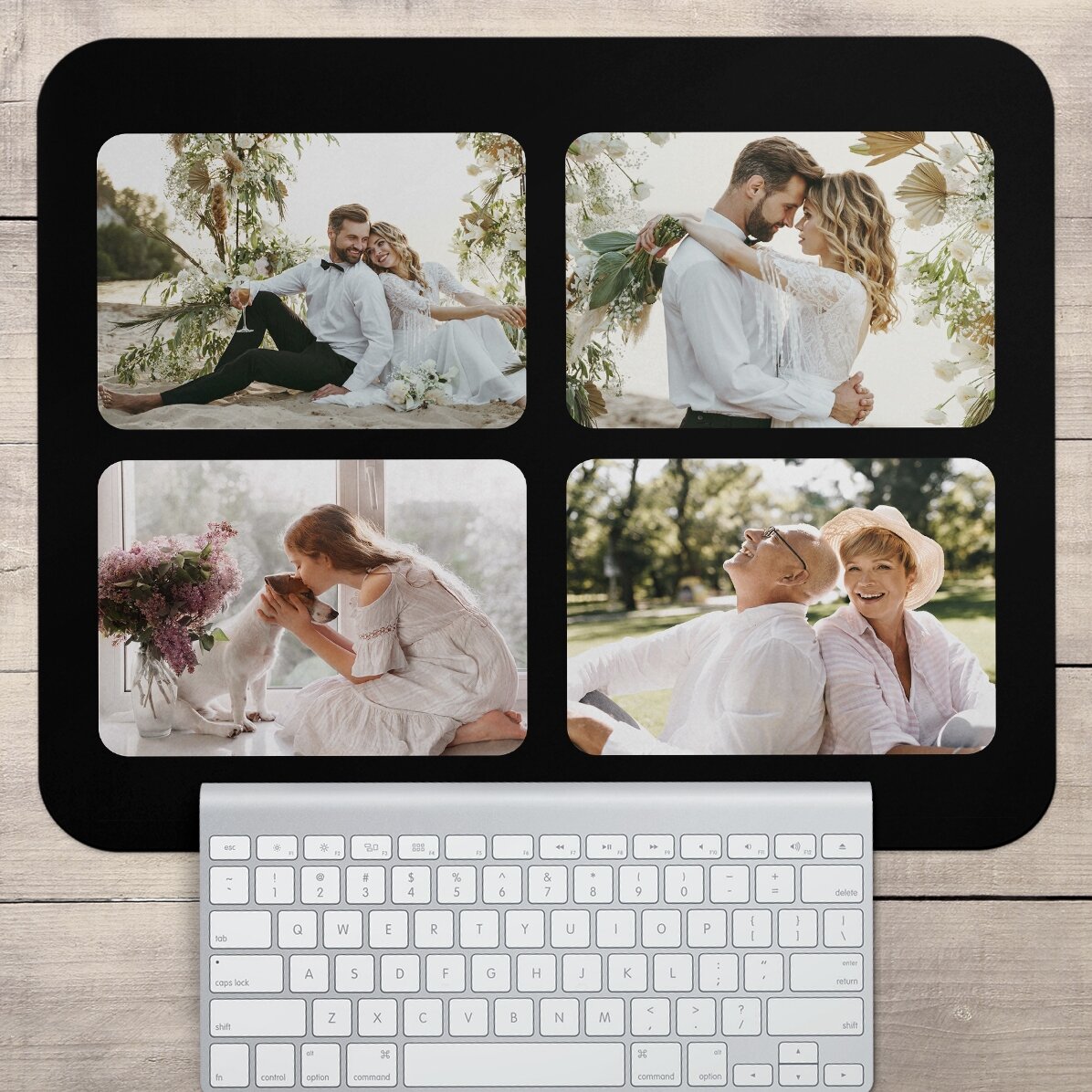 Mouse pad XL personalizat cu 4 poze