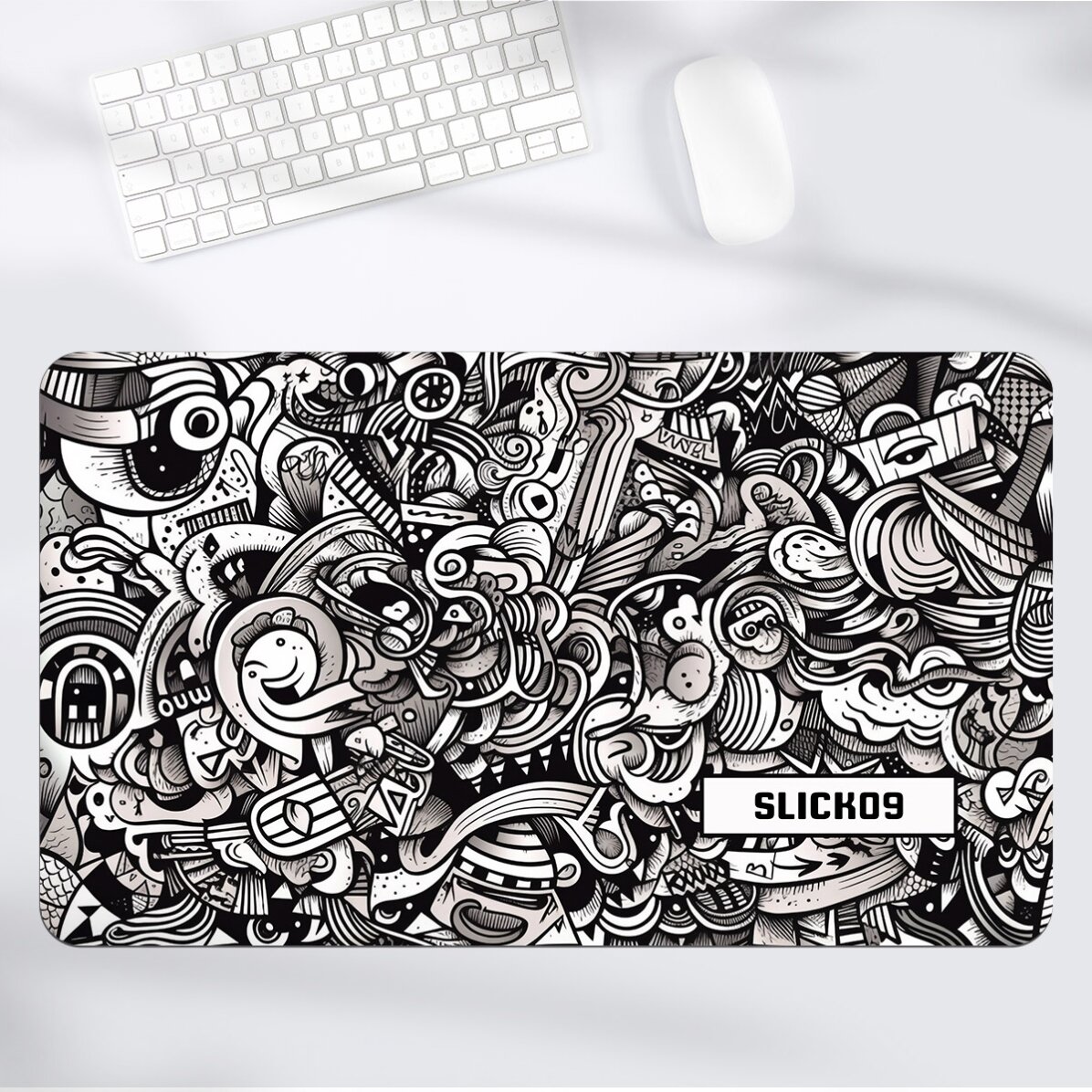 Mouse pad XXL personalizat cu text - Abstract Fantasy