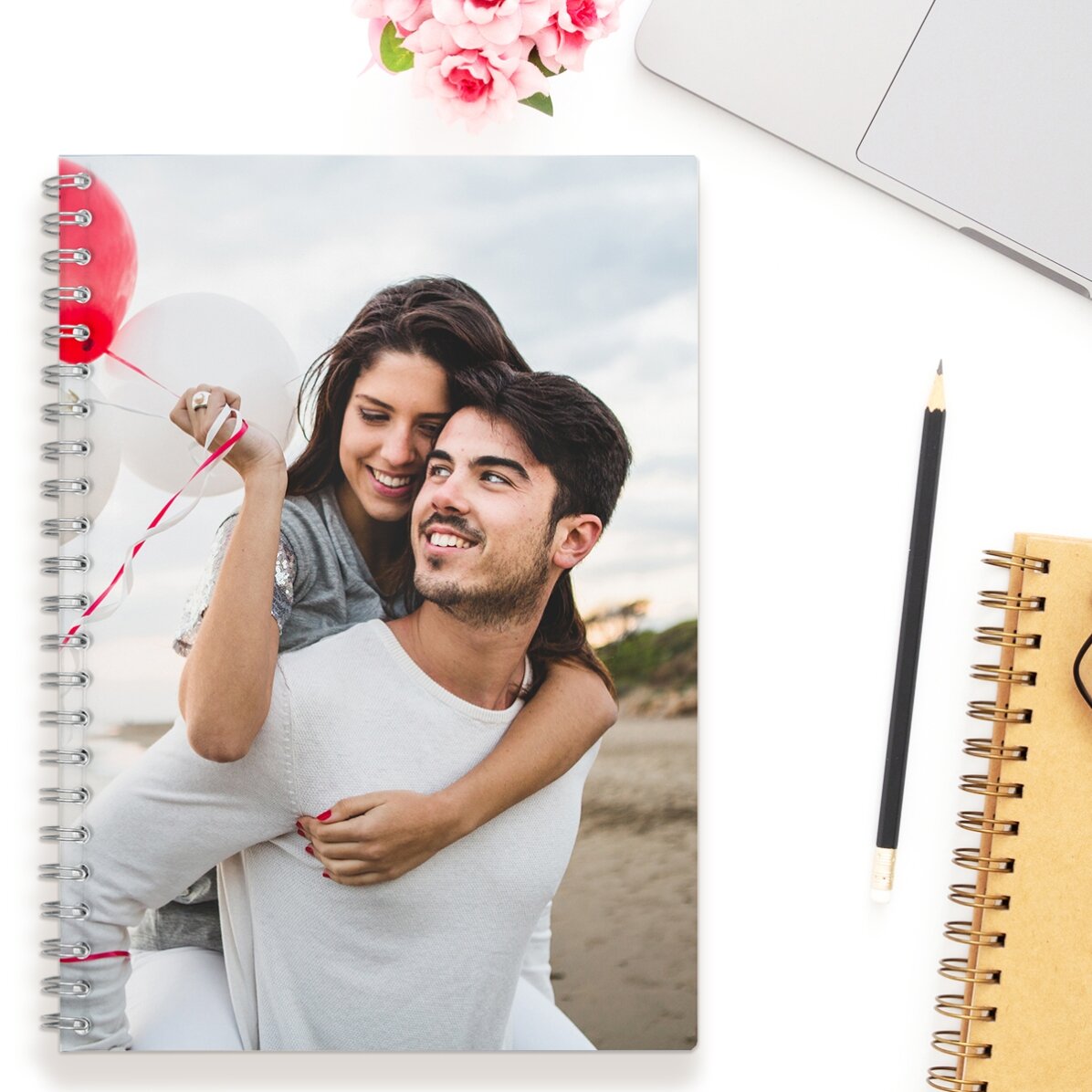 Personalised notebook with a photo
