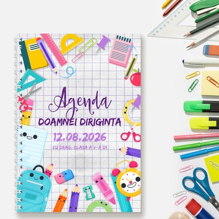 Notebook personalizat cu text - Agenda profesorului