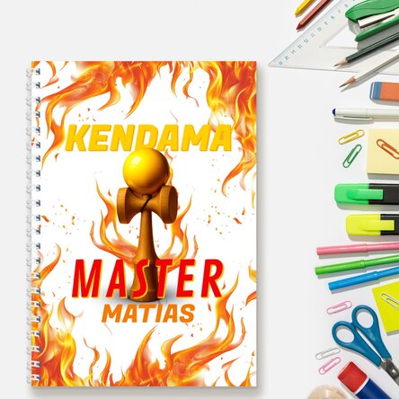 Notebook personalizat cu text - Kendama Master