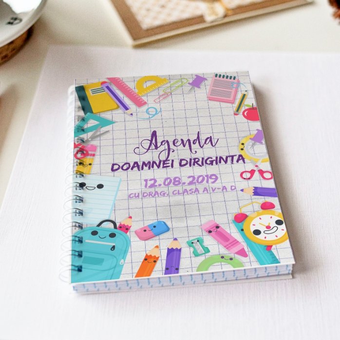 Notebook personalizat cu text - Agenda profesorului