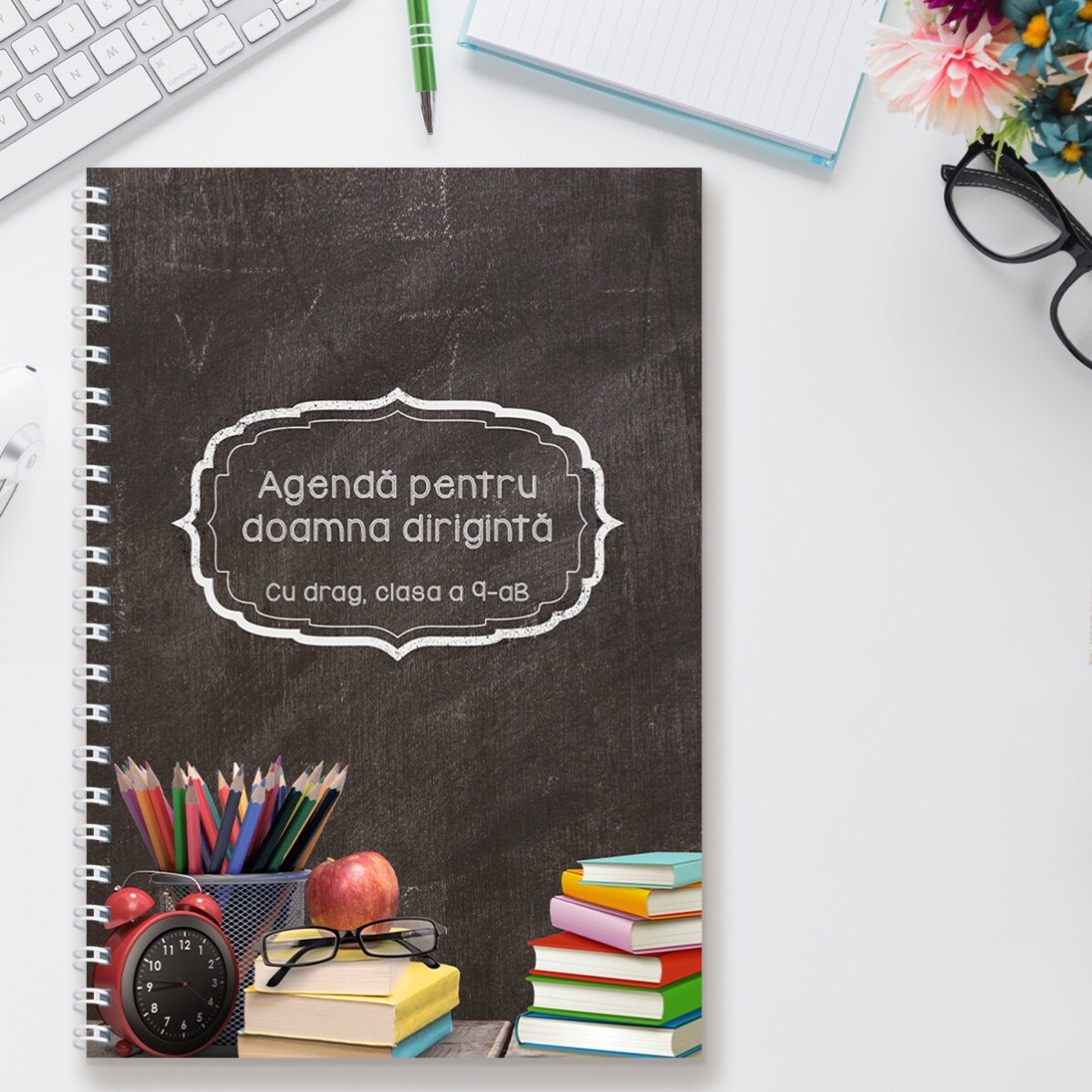 Notebook personalizat cu text - Pentru profesori