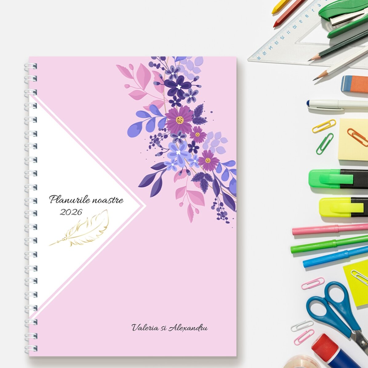 Notebook personalizat cu text - Planuri de viitor