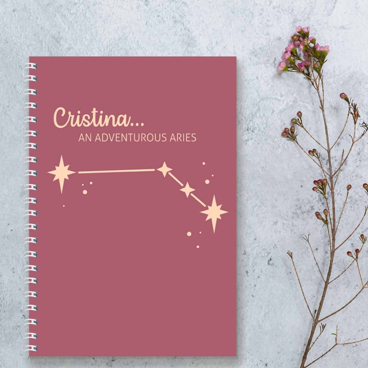 Notebook personalizat cu text - Zodia Berbec
