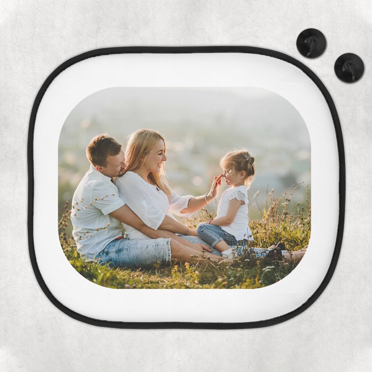 Parasolar auto personalizat cu o poză