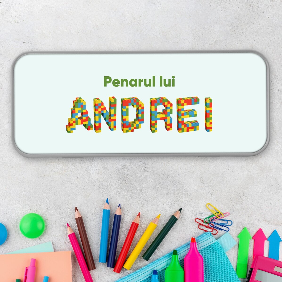 Penar personalizat cu text - Lego
