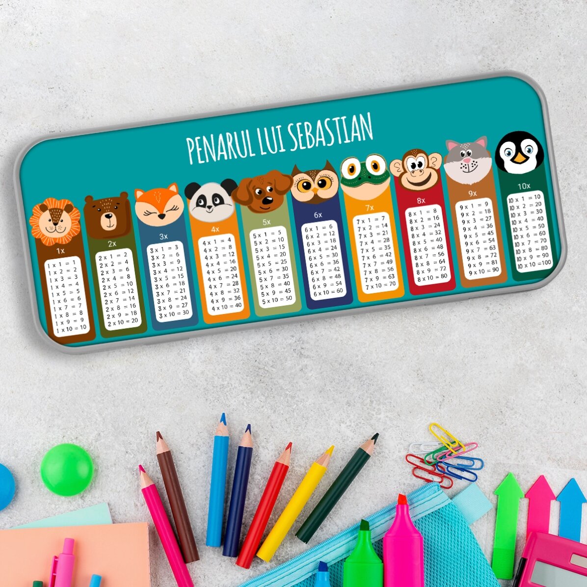 Penar personalizat cu text - Tabla înmulțirii