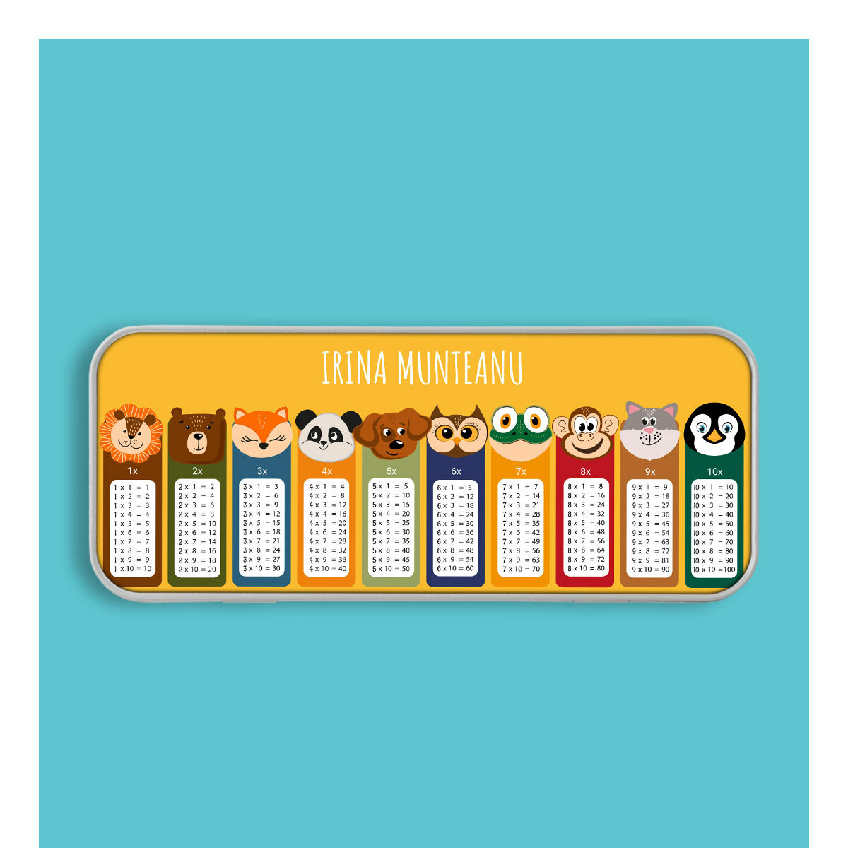 Customised metal pencil cases