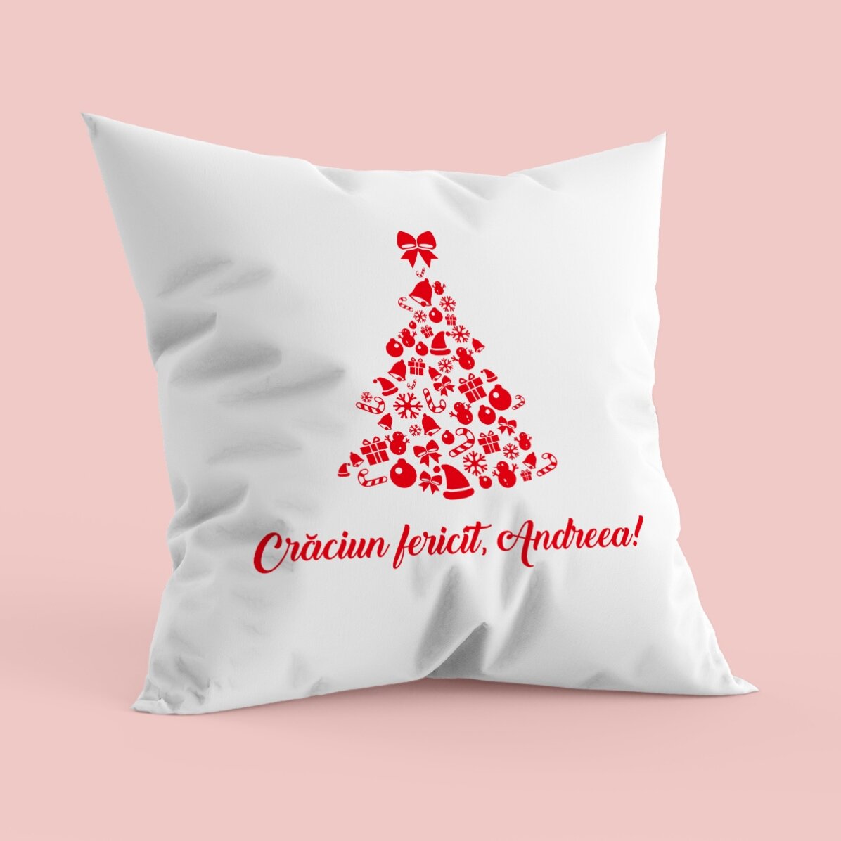 Pernă personalizată - Crăciun fericit!