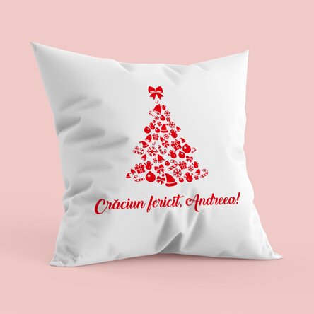 Pernă personalizată - Crăciun fericit!