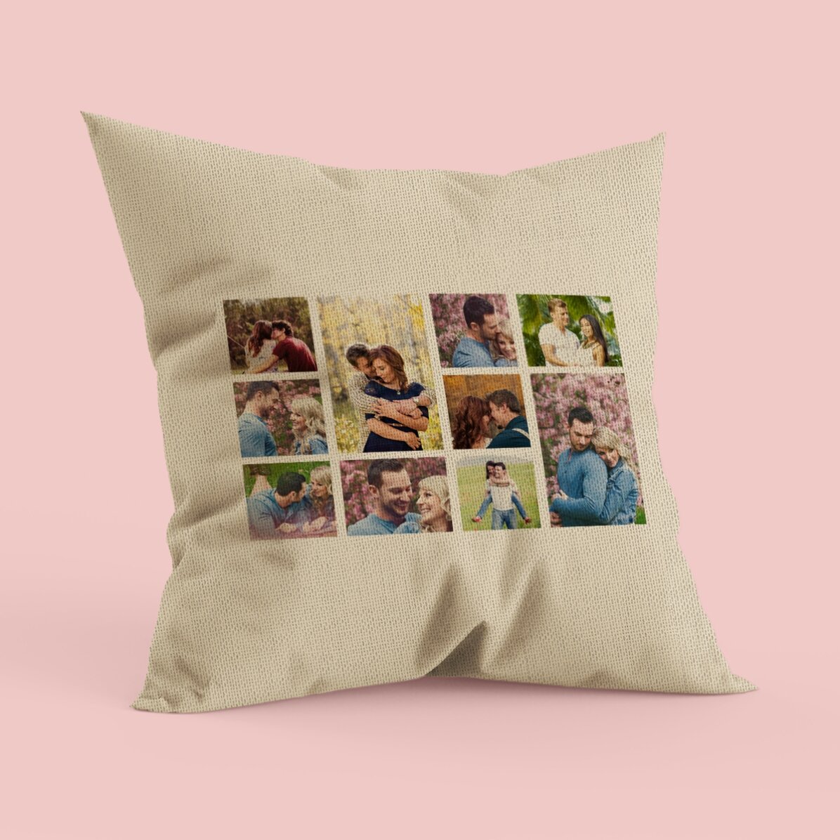 Pernă personalizată cu 10 poze - In