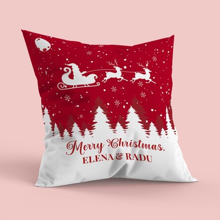Pernă personalizată cu mesaj - Christmas