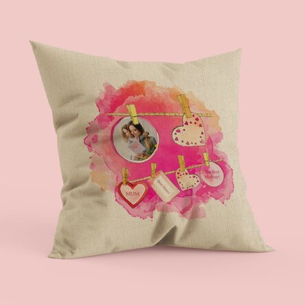Pernă personalizată cu poză - Pentru mama - In