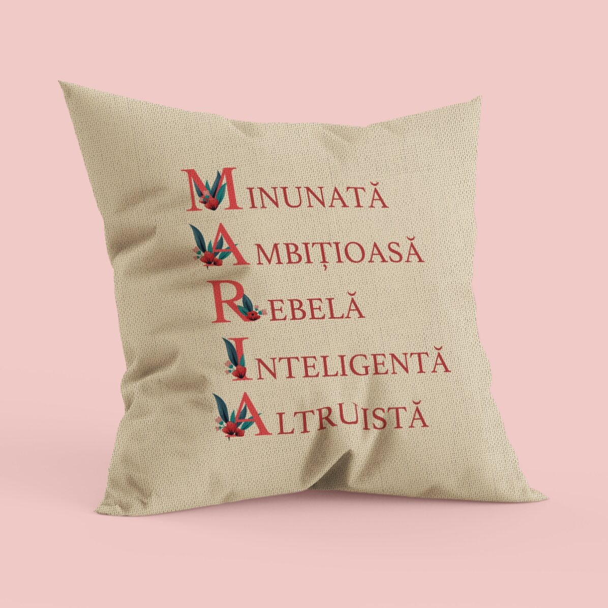 Pernă personalizată cu text - Maria In