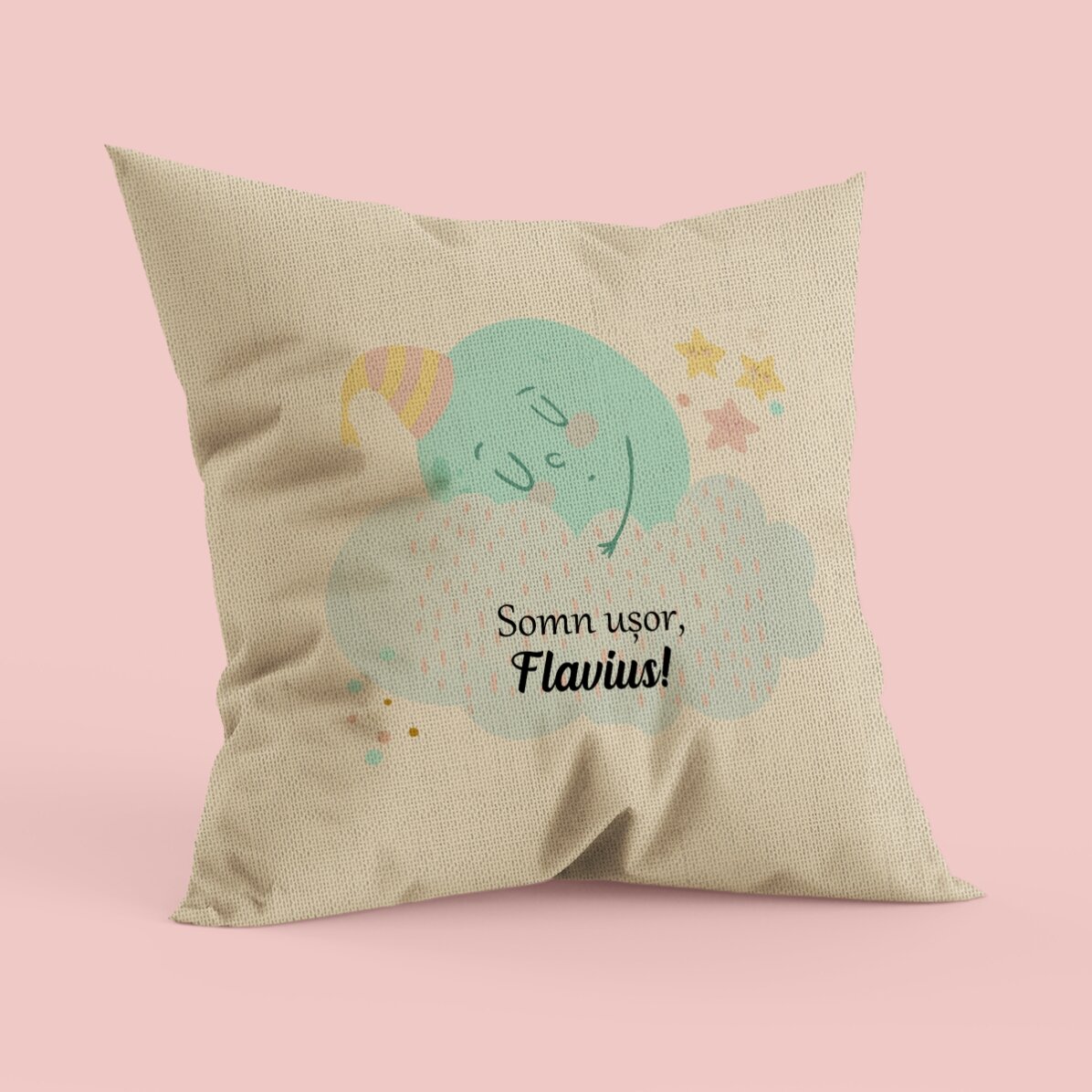 Pernă personalizată cu text - Sweet dreams - In