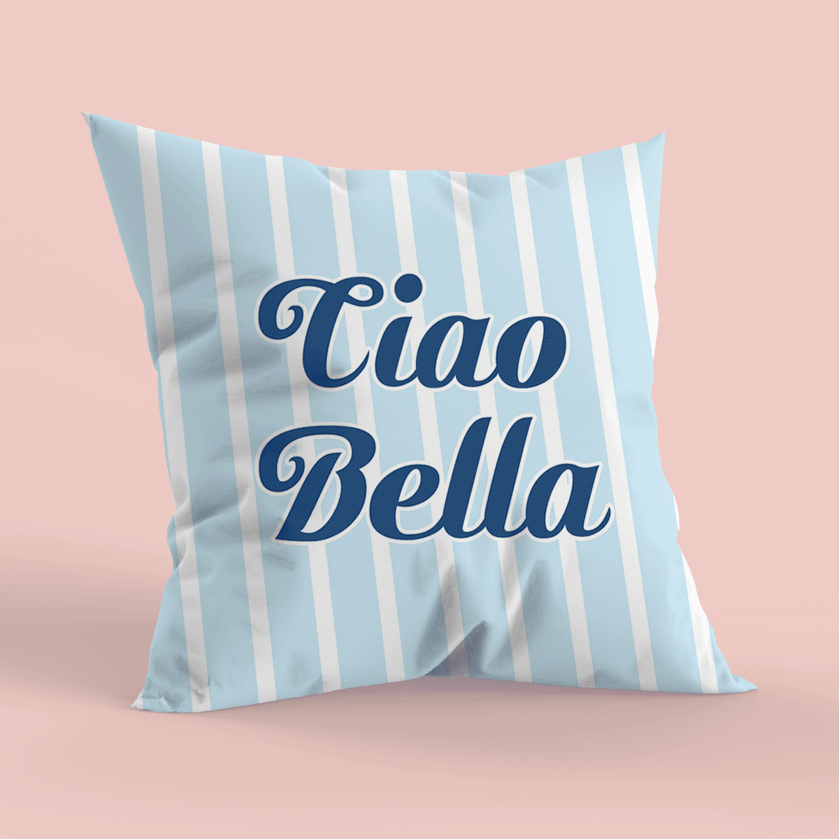 Personalised cushion with text