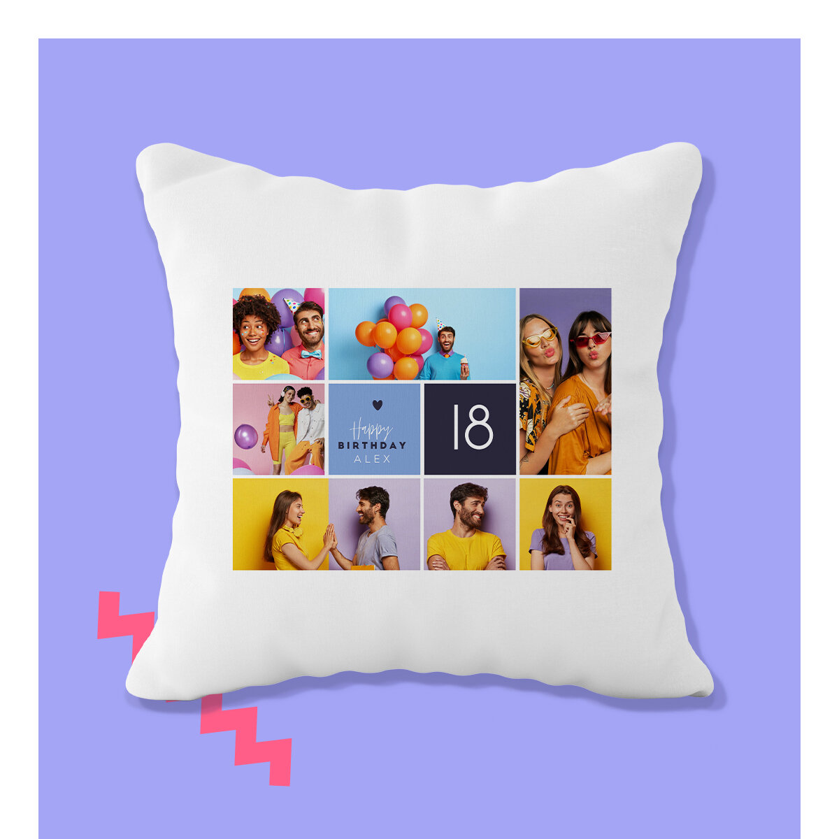 Personalised birthday cushions